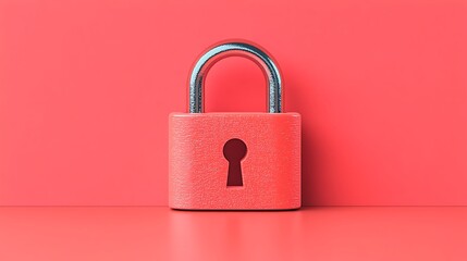Fototapeta premium A vector of a lock and key, symbolizing security and privacy.