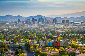 Phoenix, Arizona, USA Downtown Skyline