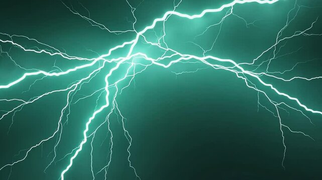 Electrical Symphony: A dramatic capture of a bright blue electric bolt, zipping across the frame in a display of raw, untamed power, with intricate lines, illuminating the darkness.