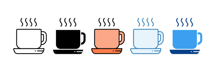 Coffee   Icon Set Multiple Style Collection