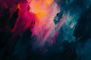 Fototapeta premium Futuristic Abstract 3D Waves – AI Digital Art.