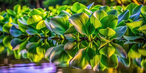 Obraz premium Water Hyacinth Plant Images - Nature Photography