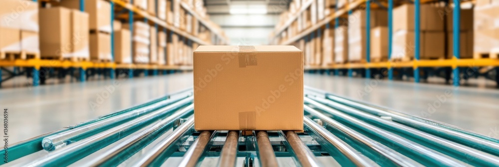 Poster next-gen logistics revolution ai-powered warehouse automation transforming supply chain efficiency w