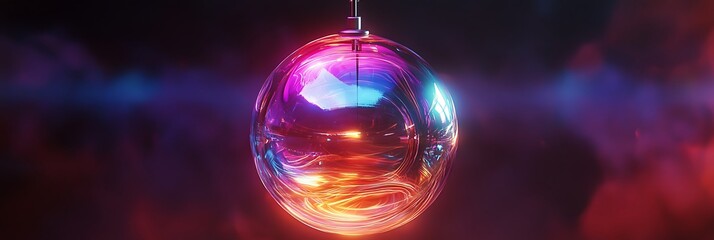 Dreamlike pendant featuring shifting holographic patterns that reflect hidden cosmic energies