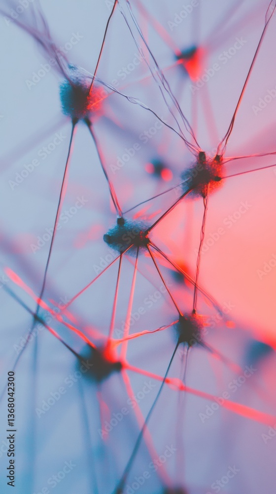 Poster Purple Up Day Neuroscience Interconnected Network Visualization for Innovative Tech Branding - Molecular Connectivity and Digital Transformation Insights