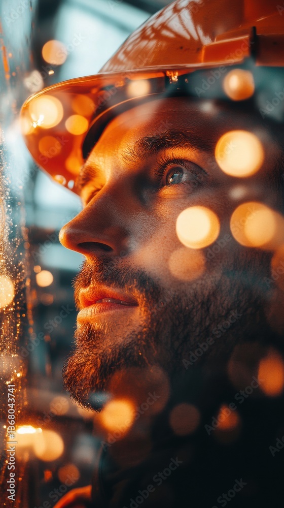 Poster cinematic urban dreamscape moody bokeh portrait capturing millennial creatives introspective moment 
