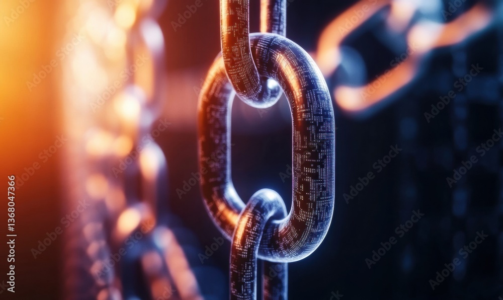 Aufkleber decentralized quantum blockchain innovative cybersecurity network visualization with advanced digita
