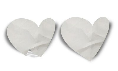 Blank Glued Paper Sticker Tag Label Texture Set