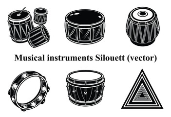  The Art of Musical Instrument Silhouettes,Melodic Silhouettes 