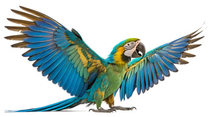 blue and yellow macaw