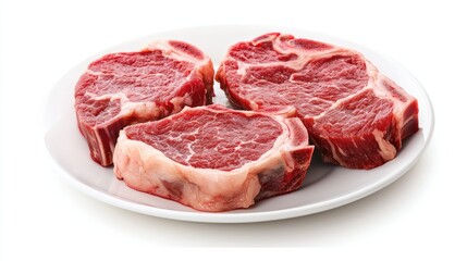 Delicious Steak on Plate with Hearty Meal