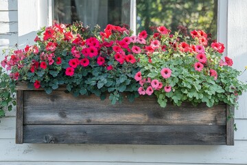 Cottage Charm, Window boxes with flowers