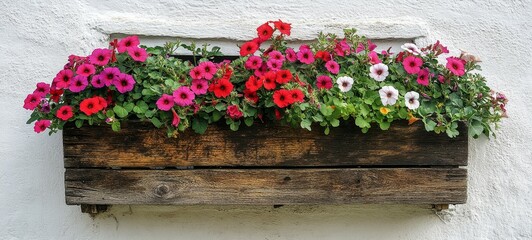 Cottage Charm, Window boxes with flowers