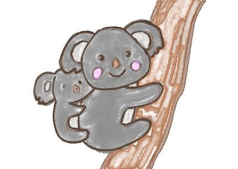 コアラの親子