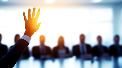 Business meeting, question raised