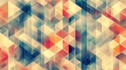 Obraz premium Abstract geometric pattern with muted tones and varying shapes