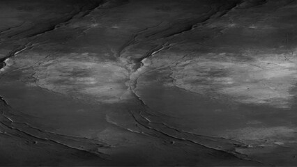 Dark grey textured concrete wall background, Relief plane. Balanced gray color. Light reflex. White Design Background. Artistic plaster.