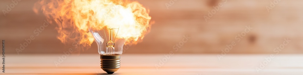 Fototapete exponential creativity spark metaverse-inspired lightbulb igniting transformative innovation in next
