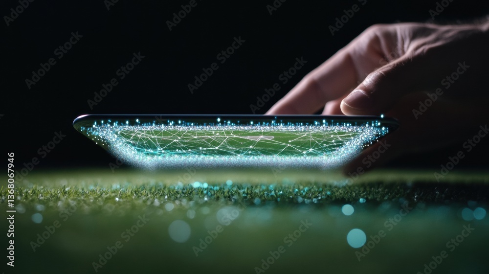Aufkleber next-gen sports analytics interactive digital holographic stadium visualization for predictive perfo