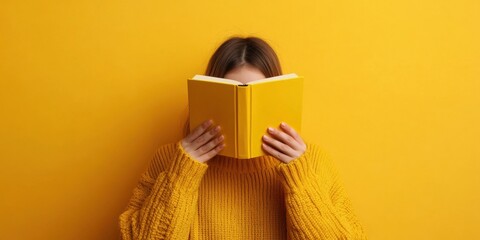 Minimalist Literary Escape Gen Z Wellness Reading Experience for National Haiku Day - Cozy Yellow Aesthetic Celebrating Creative Mindfulness