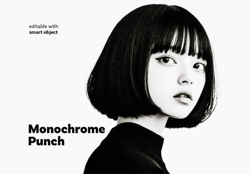 Monochrome Punch Photo Effect