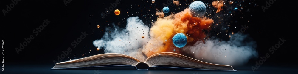 Poster Cosmic Literary Odyssey Immersive STEAM Education Visualization Exploring Knowledge Boundaries through Augmented Imagination and Stellar Narrative Expansion