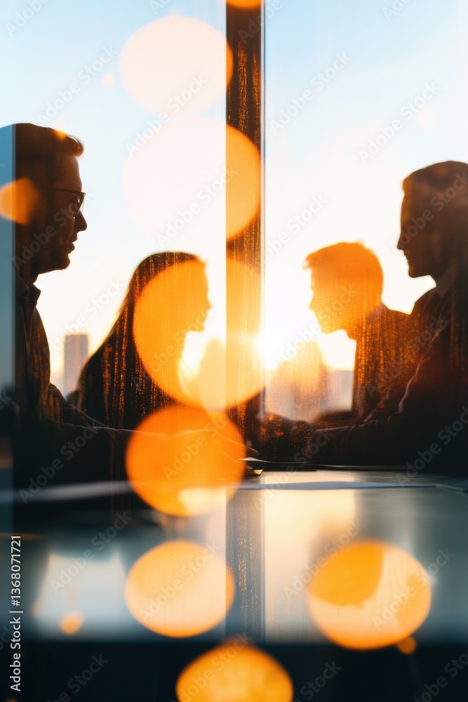 Poster Luminous Collaborative Intelligence Future-Focused Leadership Dynamics in Soft-Focus Corporate Innovation Workshop with Emergent AI-Enhanced Strategic Visualization