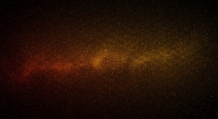 Obraz premium Glowing orange nebula swirls softly across dark space. AI Generated