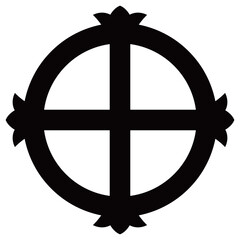 Fototapeta premium 家紋です。花轡久留子と言います。