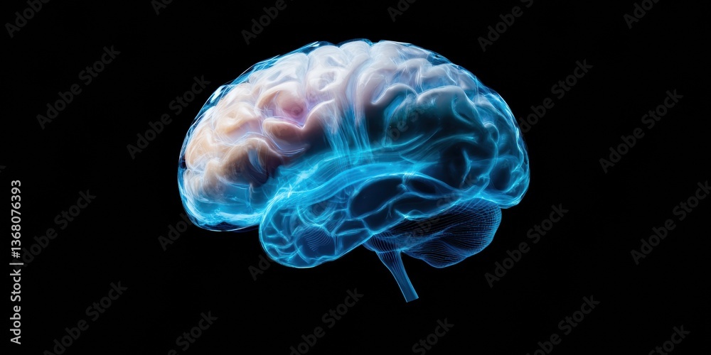 Fototapete Neuromorphic AI Revolution Futuristic Digital Brain Visualization for Next-Gen Tech Innovation, Cognitive Computing, and Immersive Mixed Reality Experience