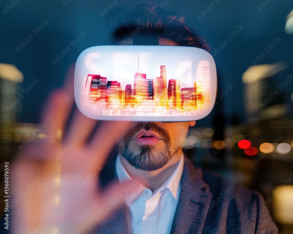 Poster future of work immersive ar city navigation with next-gen professional insights - transformative dig