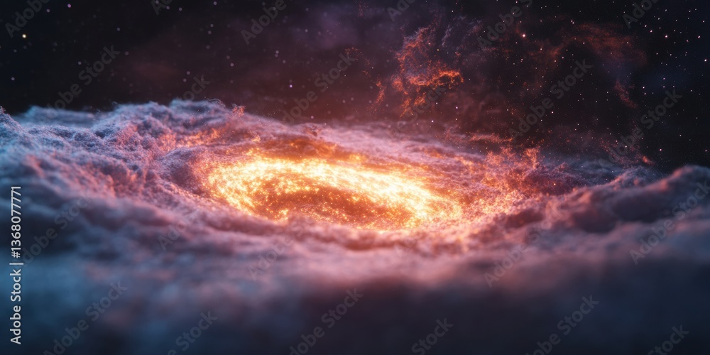 Aufkleber Immersive Cosmic Visualization Ultra-High Resolution 360-Degree Galactic Panorama for Virtual Reality, AR Experiences and Cutting-Edge Digital Storytelling