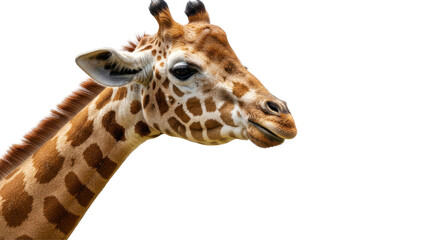 Isolated Giraffe Face