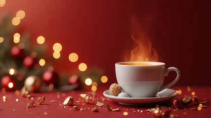 Obraz premium cup of coffee with heart