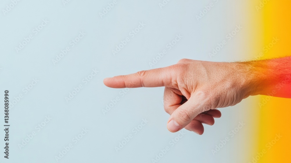 Poster Minimalist Digital Interaction Ergonomic Gesture Control in Next-Gen UX Design - Intuitive Touch Technology for Immersive User Experience Innovation