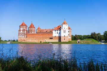 Mir Castle Complex, a historic fortified castle, UNESCO World Heritage Site in Belarus
