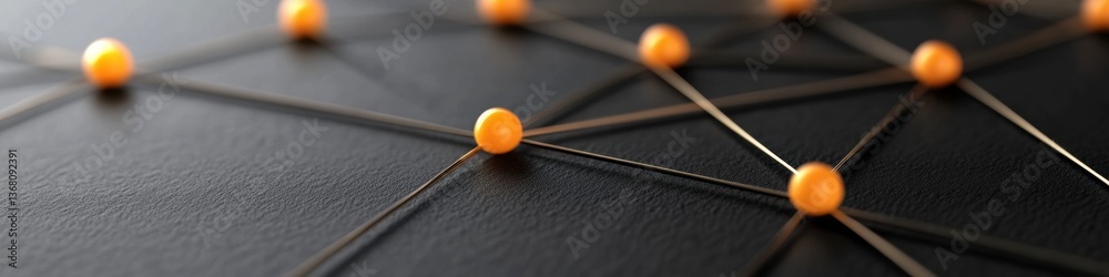 Aufkleber Global Network Dynamics AI-Powered Strategic Connectivity Visualization for Cross-Border Business Innovation and Digital Transformation Strategies