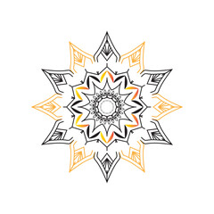 Abstract Star of David in Gold for Celebration and Holiday Design