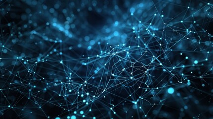 Computer network background with servers and digital connections.