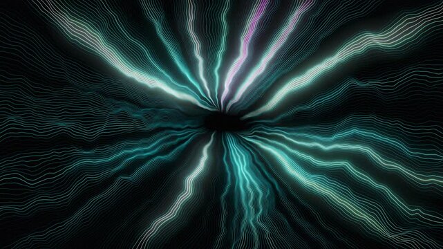Electromagnetic Aurora energy signals. Seamless loop.