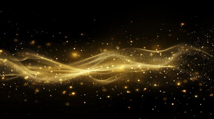 Abstract light network background with floating dots and lines.