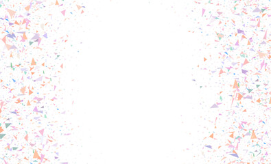 Abstract background with many falling tiny confetti pieces. vector background