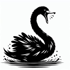 Fototapeta premium diferent style birds silhoutee