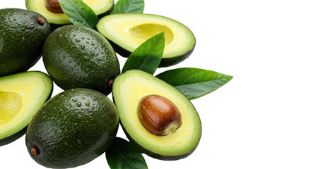 Isolated Ripe Avocado