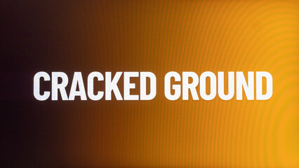 Earthquake damage cracked ground urban environment affected area overview