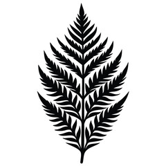 Naklejka premium vector of a tribal fern leaf