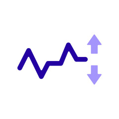 Icon a volatility, isolated against a clean background.