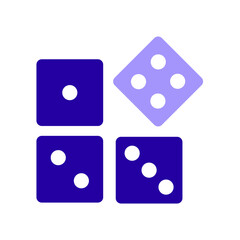 Icon a probability, isolated against a clean background.