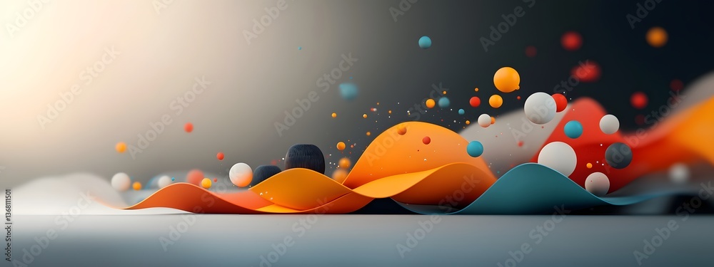 Poster dazzling light waves amplifying as they flow through the components of the optical amplifier creatin