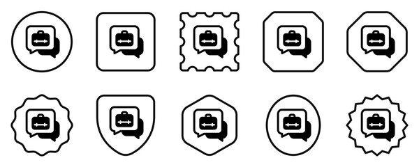 Editable career consultation, consulting, service, profession vector icon. Business, work, job. Part of a big icon set family. Perfect for web and app interfaces, presentations, infographics, etc